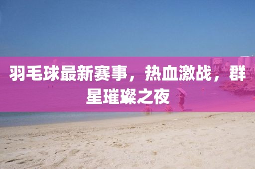 羽毛球最新賽事，熱血激戰(zhàn)，群星璀璨之夜